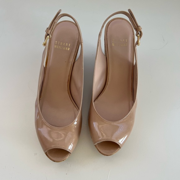 Stuart Weitzman Nude Wedges